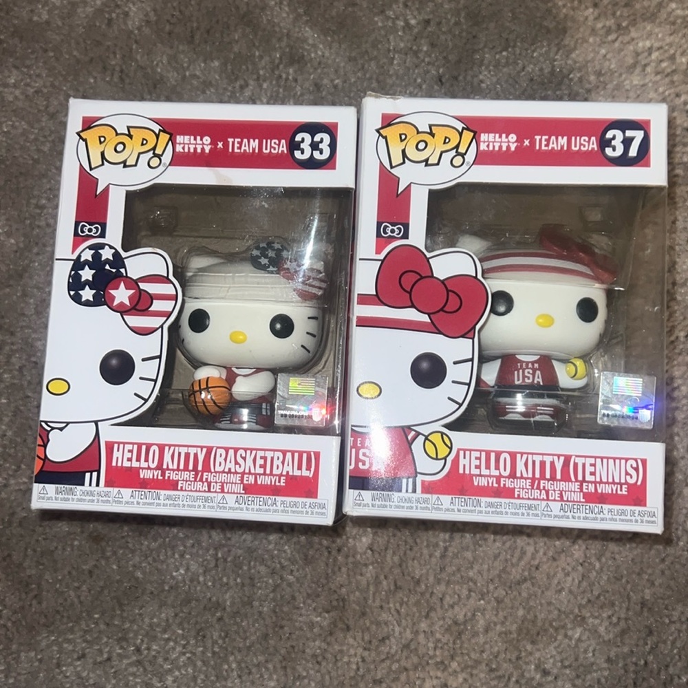 Hello kitty team USA funko pops